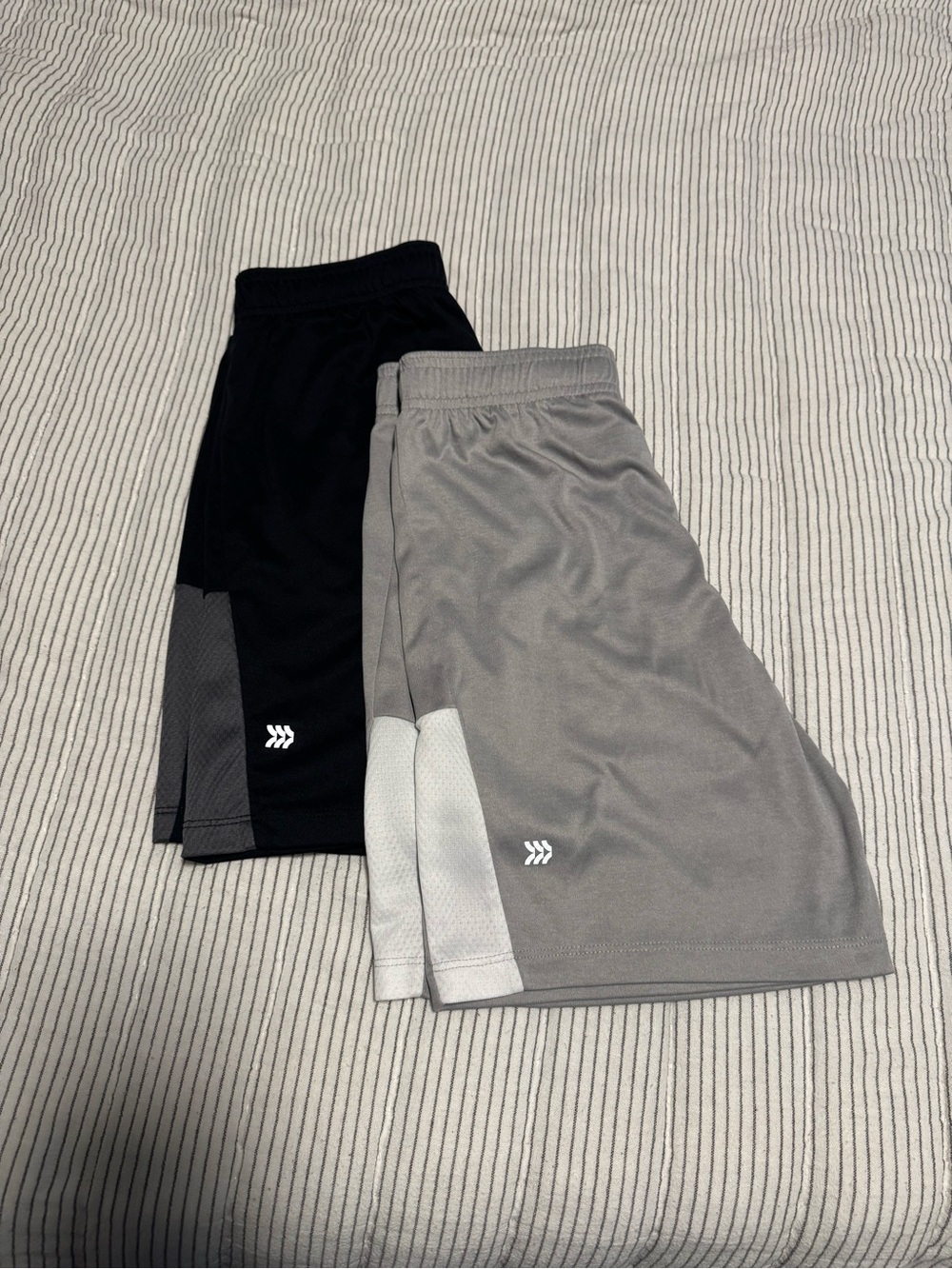 all in motion Black & Gray Boys Athletic Shorts Duo
